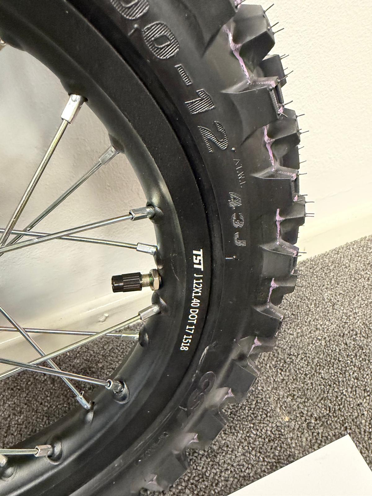 Official Surron Hyper Bee 12′ Rear Complete Wheel Assembly - Image 3