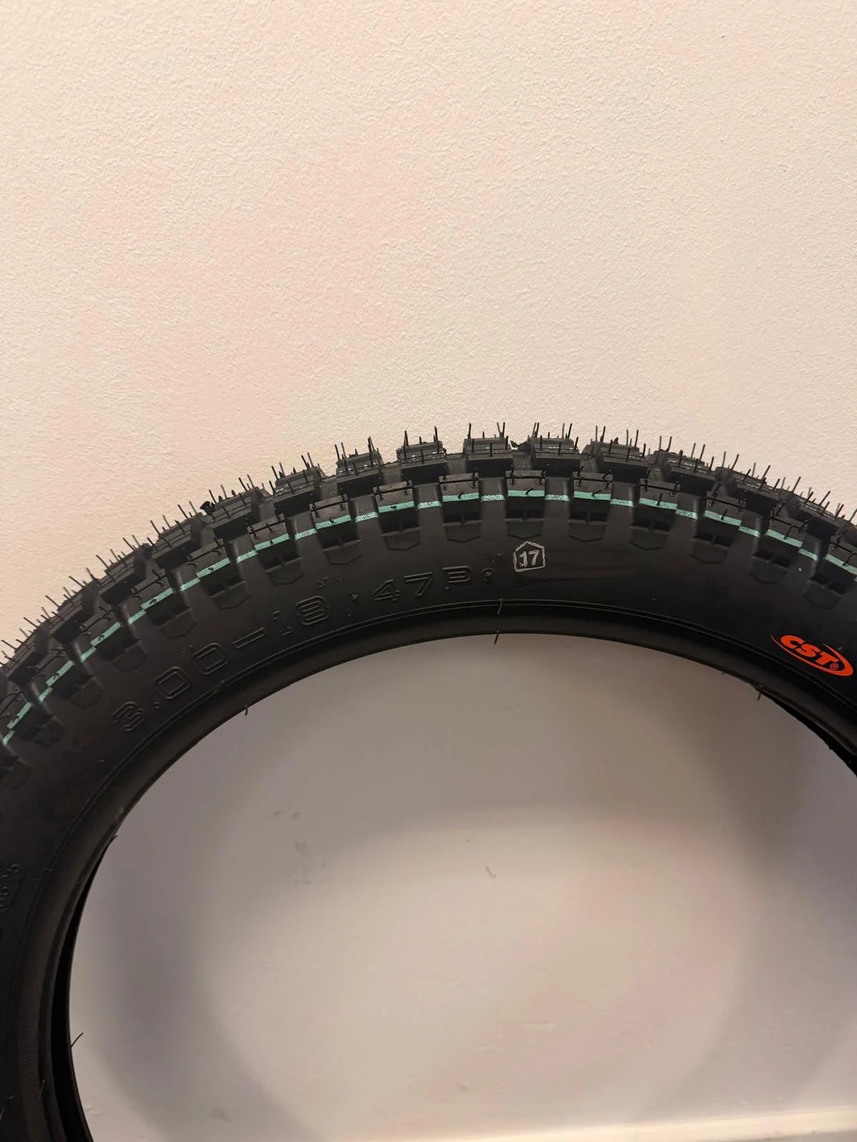 CST Surron LBX 3.00-18 C186 4PR TT E-Mark Trail Rear Tyre - Image 2