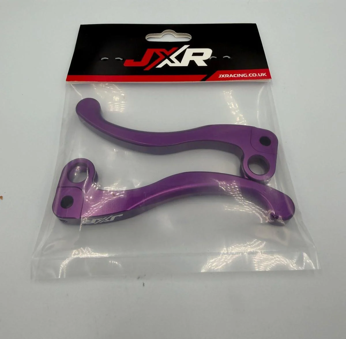 JXR Front & Rear Brake Levers for the Surron Ultra Bee X T – Purple - Image 3