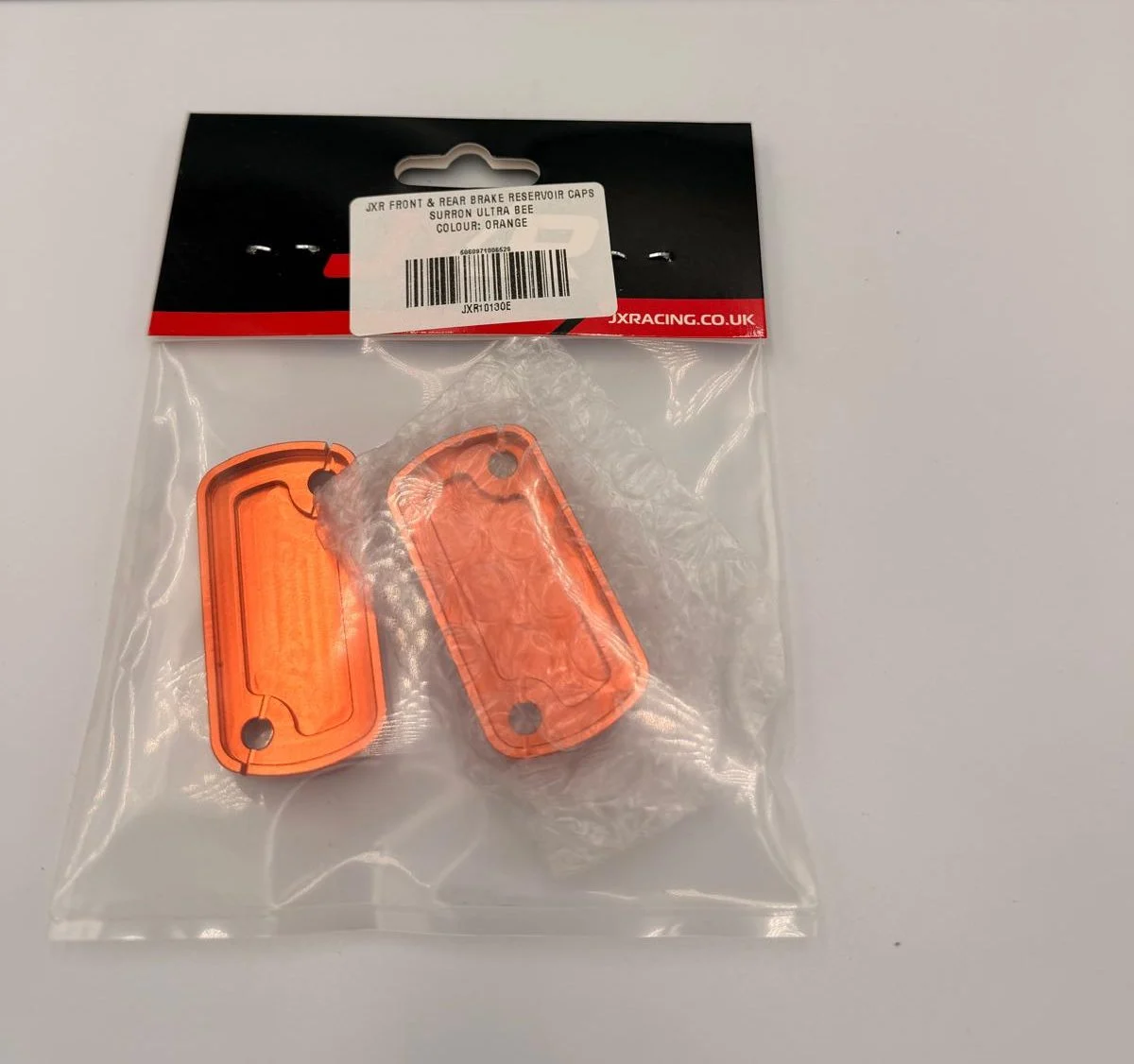JXR Surron Front + Rear Brake Reservoir Covers Ultra Bee – Orange - Image 2