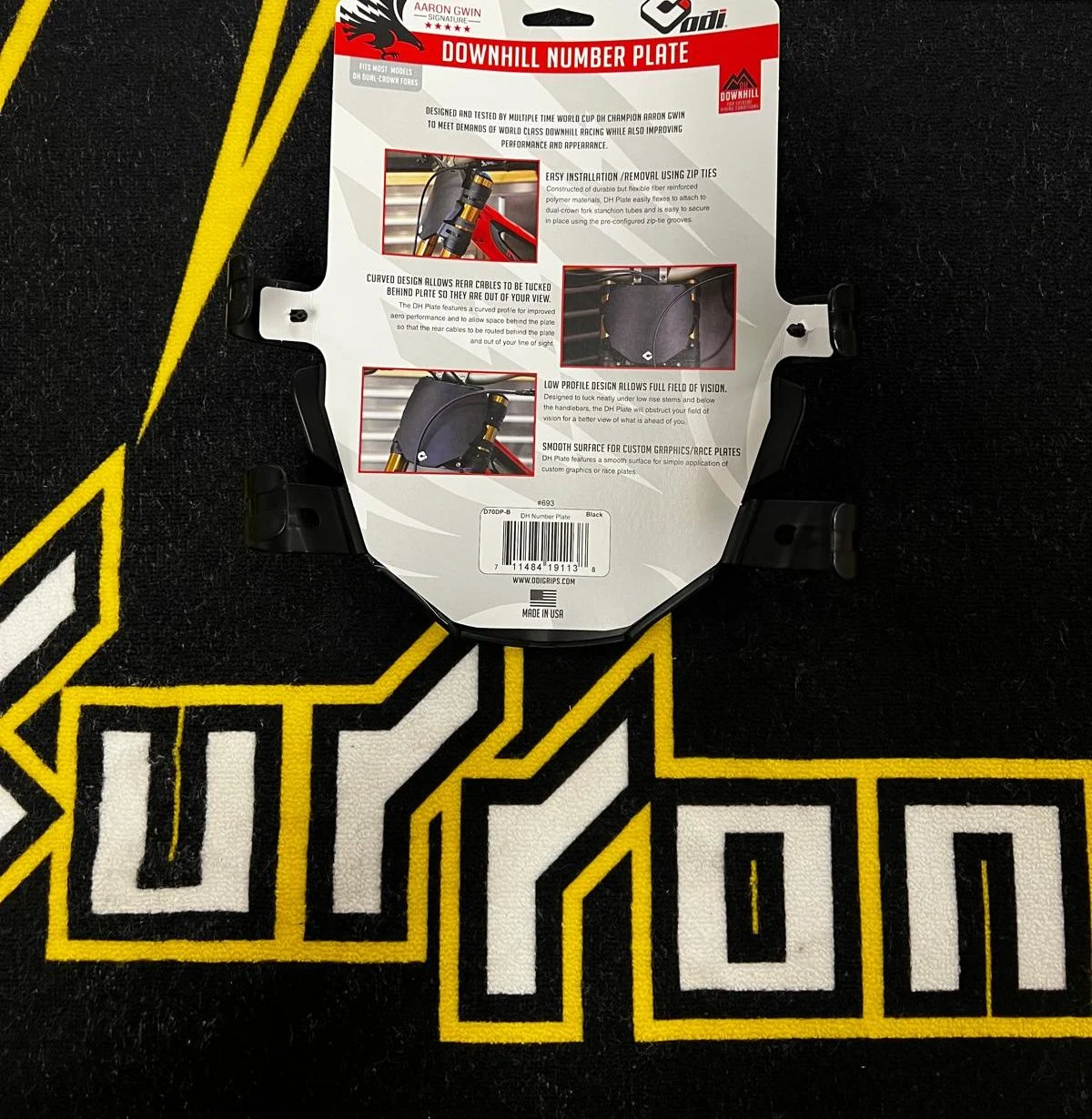 Odi Sur Ron Light Bee X Downhill Number Plate – Black - Image 2